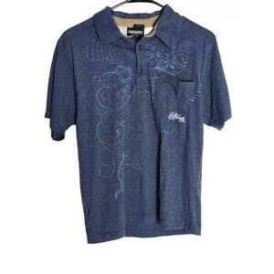 Billabong Slim Fit Mens‎ Size Small Blue Short Sleeved Graphic T Shirt Pocket